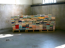 Anche i libri hanno un cuore - Installazione Riciclarti 2012